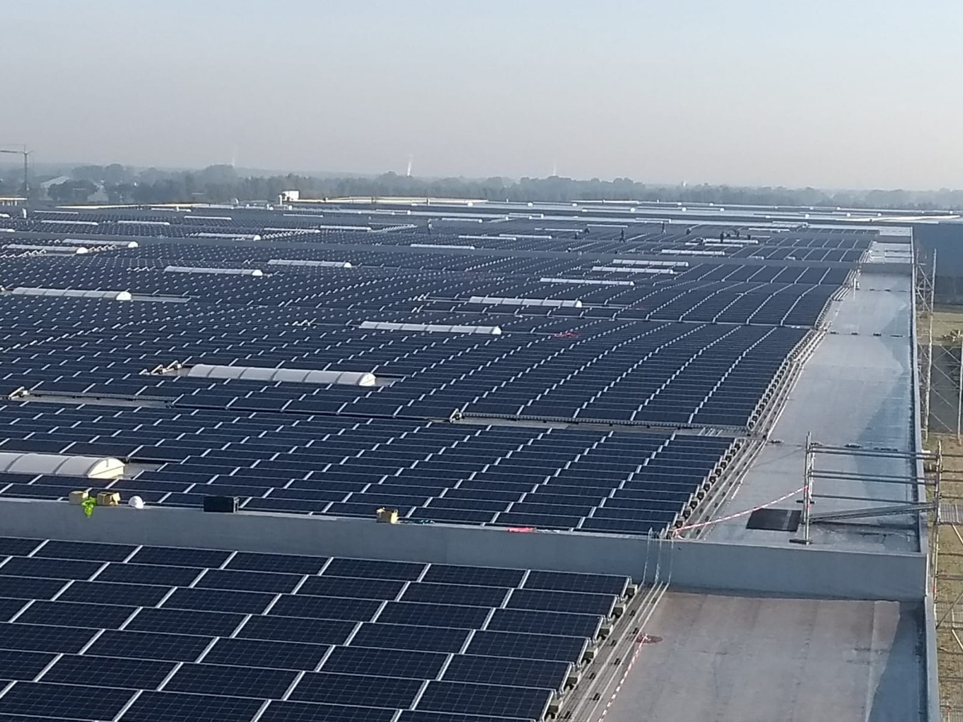 Rooftop solar installation